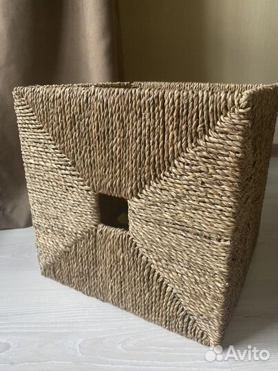 Плетеная корзина для хранения IKEA