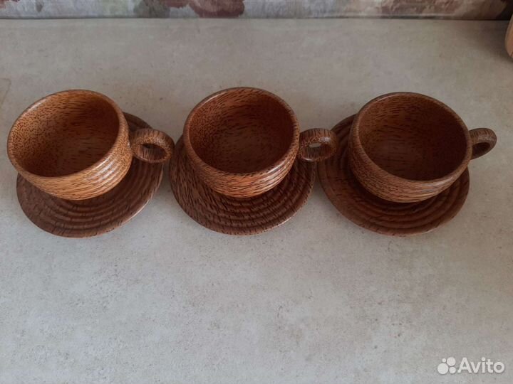 Чайный сервиз деревянный