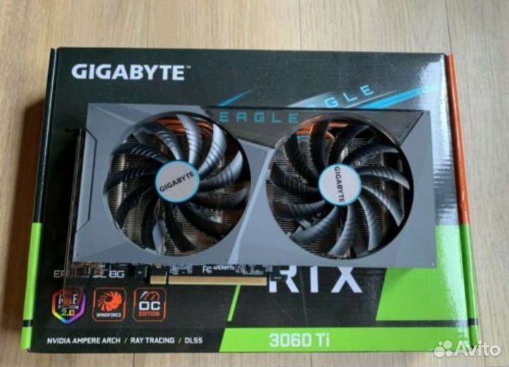 Видеокарта rtx 3060 ti eagle oc gigabyte