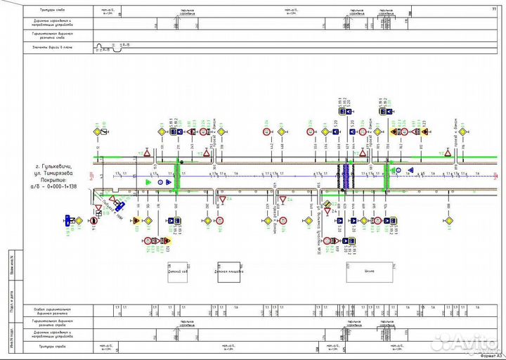 Проект организации дорожного движения Схема