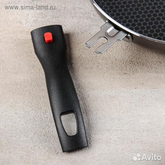 Сковорода Discovery, d24 см, стеклянная крышка, съ