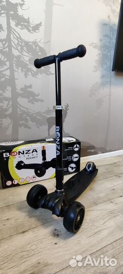 Самокат Bonza трёхколёсный. Самокат детский