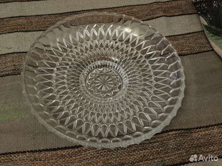 Блюдо хрустальное СССР 70г