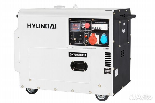 Дизельный электрогенератор Hyundai DHY-6000 SE-3