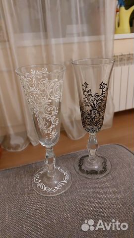 Свадебные фужеры, фужеры жениха и невесты