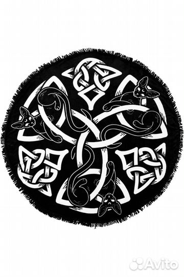 Плед Покрывало Killstar Sith Кошки Сфинксы