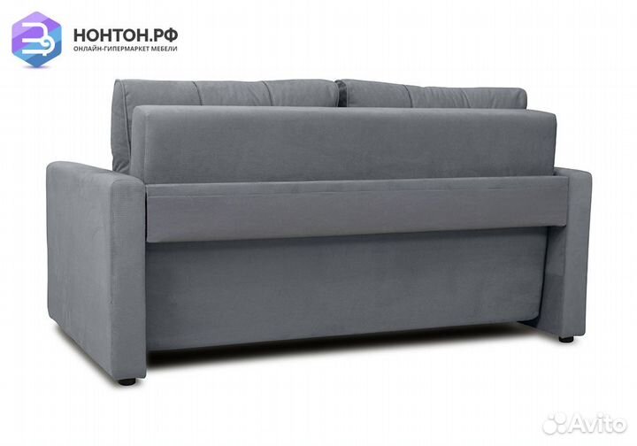 Диван еврокнижка Лео темно-серый