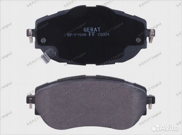 Тормозные колодки Gerat BP-F154N (передние) Normal