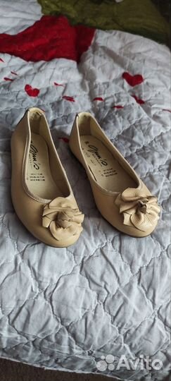 Туфли балетки 28р и 30р кожа