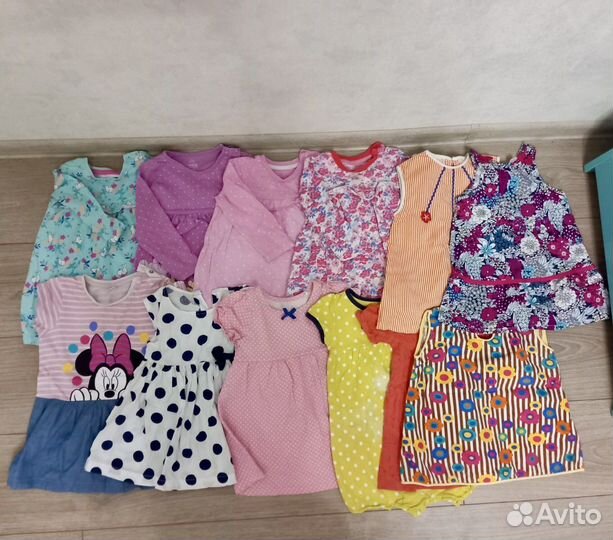 Вещи для девочки пакетом 86 см