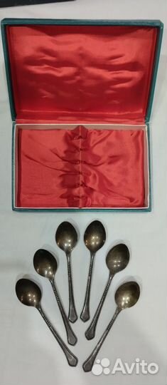 Наборы мельхиоровых ложек по 6 штук