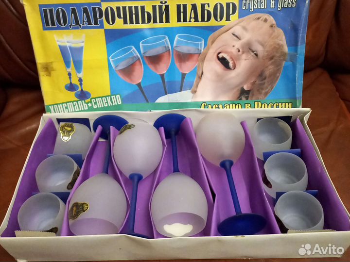 Подарочный набор. Гусь хрустальный Елочка