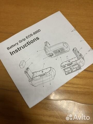 Батарейная ручка на Canon EOS 77D/800D