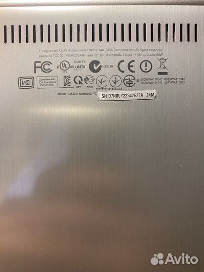Asus Zenbook UX32V 4 ядра 4 гб озу ssd