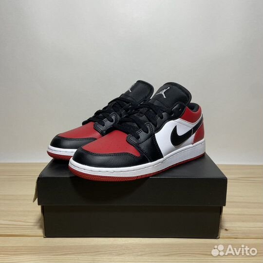 Air Jordan 1 Low GS Bred Toe (4Y US - 36 EUR)