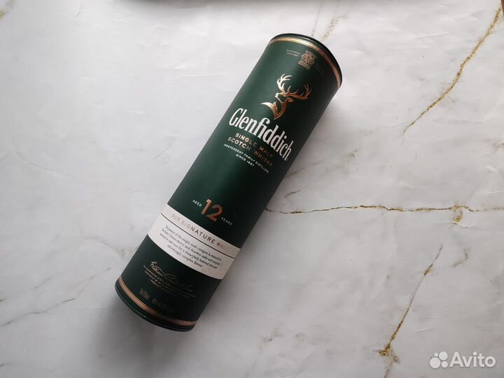 Тубус коробка упаковка от виски Grenfiddich 12 лет
