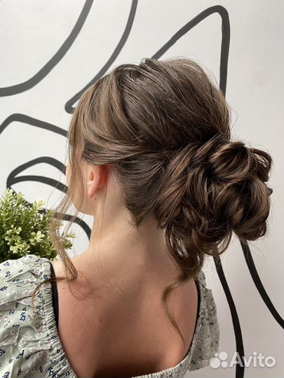 Укладка, прическа, локоны