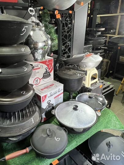 Казан узбекский чугунный 12л Наманган