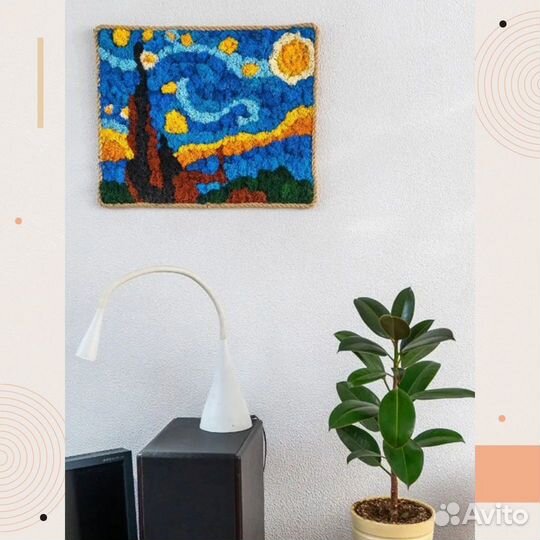 Набор для картины из стабилизированного мха по ном