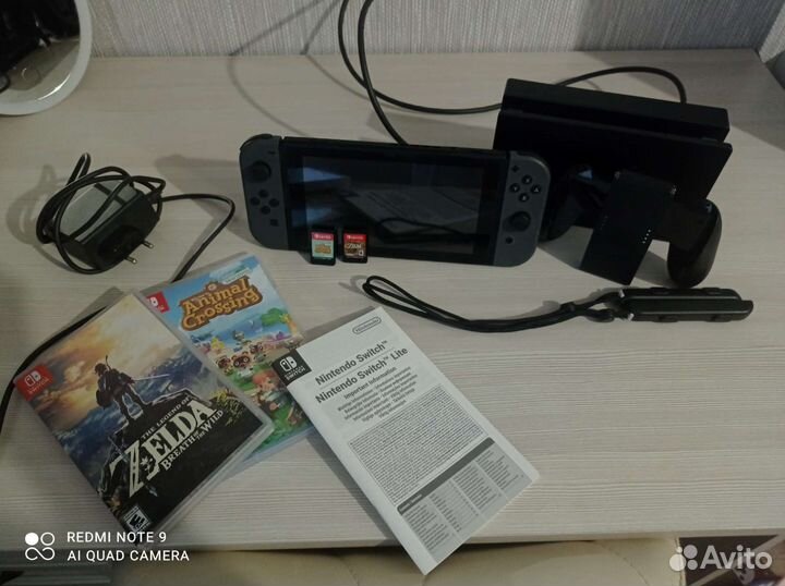 Nintendo switch с играми и чехлом