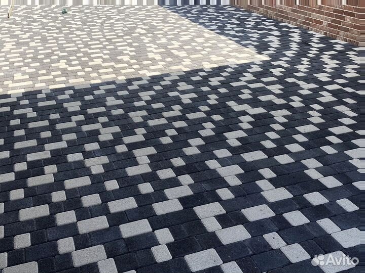 Тротуарная плитка брусчатка от 120 м2