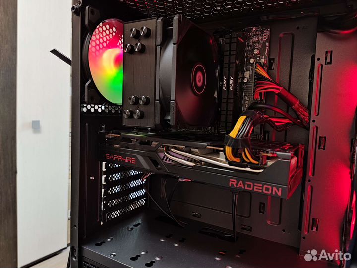 Игровой топ комп Intel 11400F+ RX6700XT+2x8Gb RAM