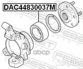 Подшипник ступицы колеса перед прав/лев DAC