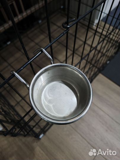 Миска подвесная в клетку для мелких