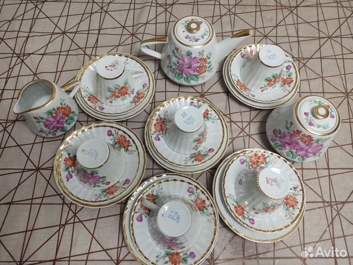 Чайный сервиз вербилки СССР