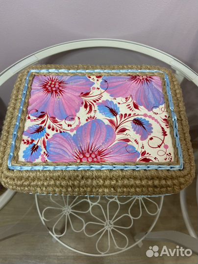 Корзина вязанная