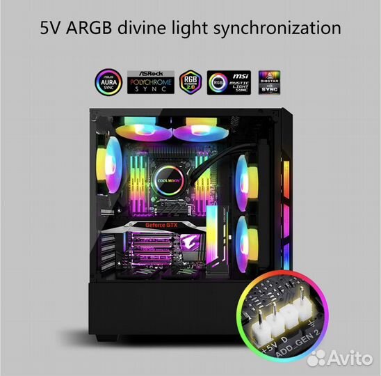 Кронштейн для видеокарты coolmoon CM-GH2