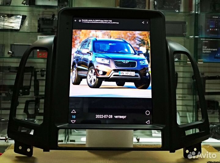 Hyundai santa Fe 2 магнитола Android Tesla