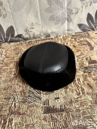 Норковая шапка мужская 58