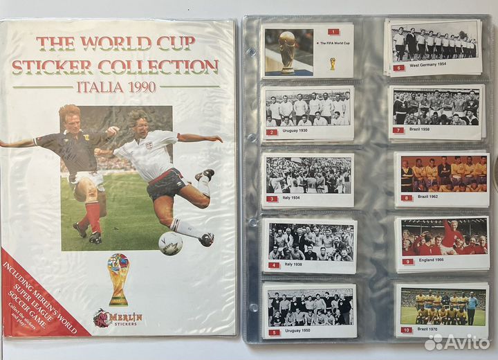 Merlin Italia 90 пустой альбом + сет наклеек