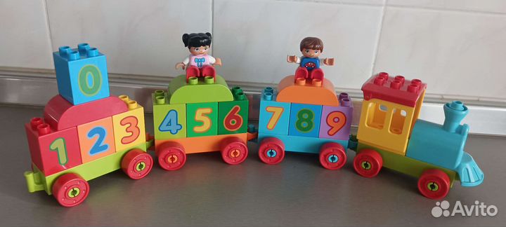 Lego Дупло 3 набора : домик, паровозик, магазин