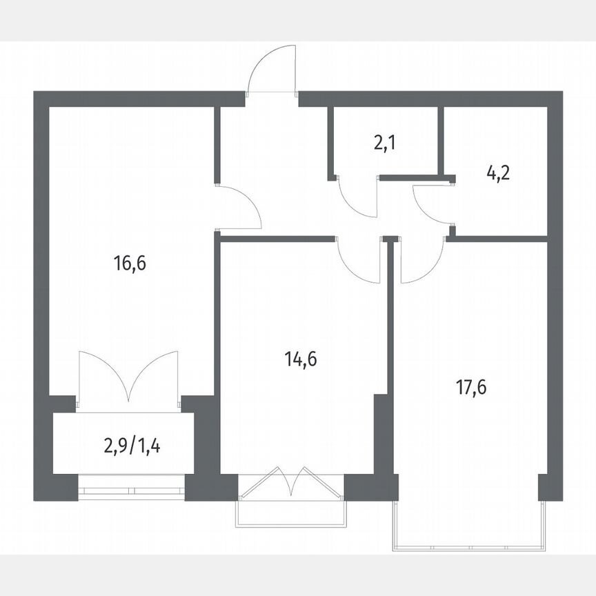 2-к. квартира, 63,9 м², 9/11 эт.