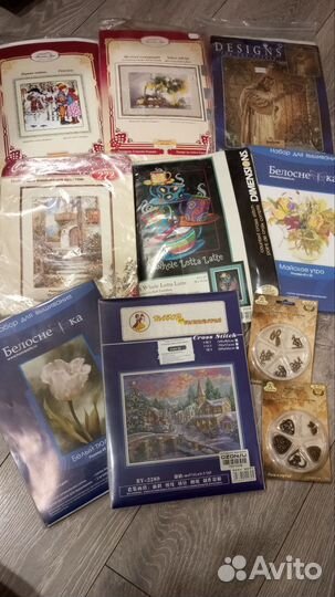 Новые и остатки наборов для вышивания
