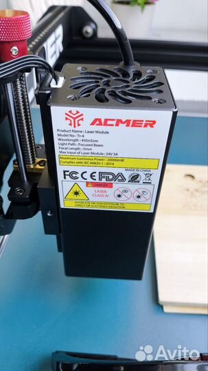 Acmer p1 20w лайзерный гравер