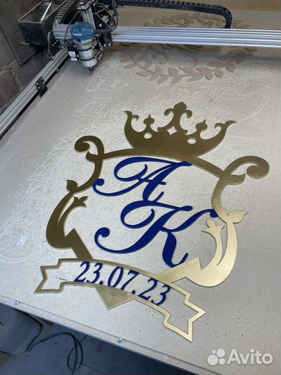 Монограмма на свадьбу, вензель свадебный