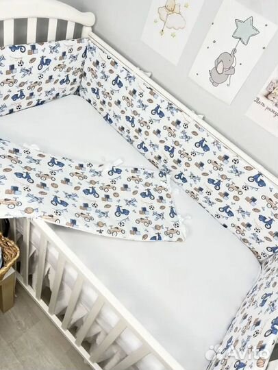 Бортики в кроватку для новорожденных