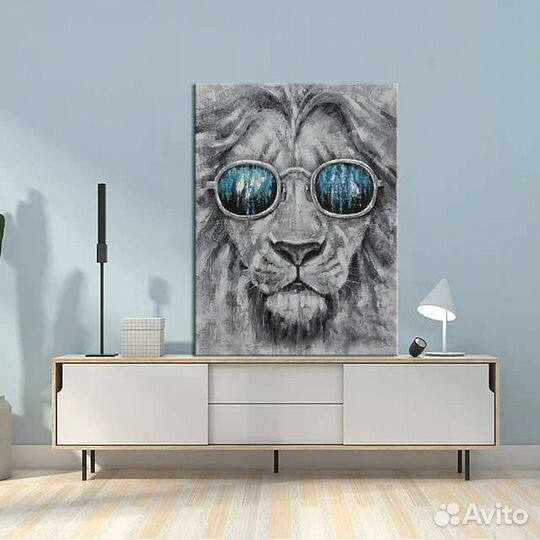 Современная картина маслом лев бесплатная подборка