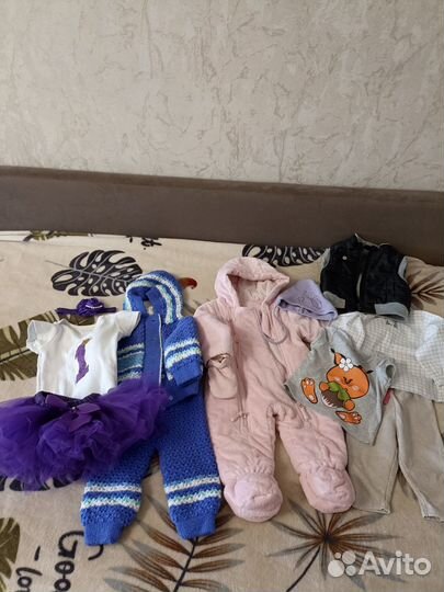Вещи на девочку пакетом 68 74