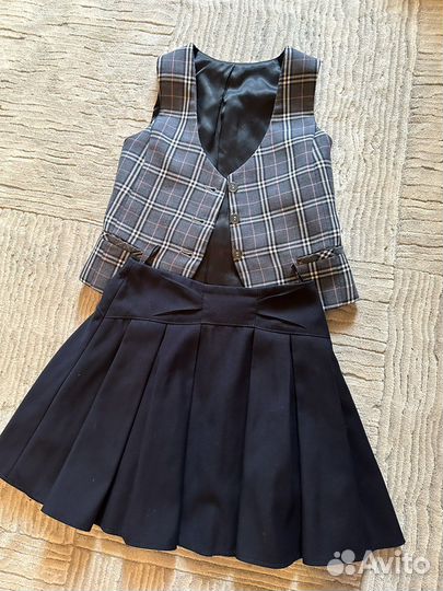 Жилетка для девочки школьная р128-64