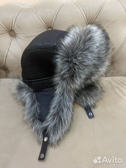 Шапка ушанка с мехом новая