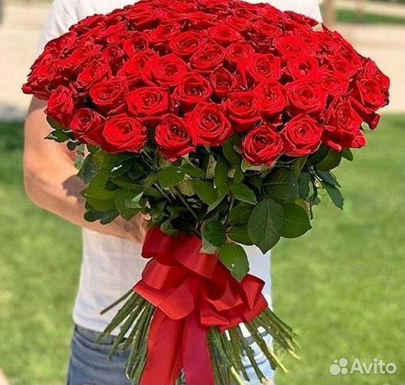 Метровые розы с доставкой