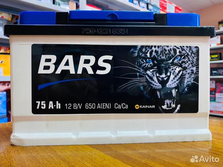 Аккумулятор 75 Ач Барс на Opel Ford Chevrolet