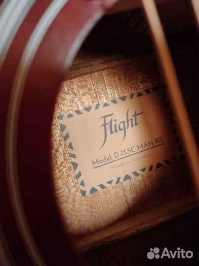 Гитара Flight /красное дерево/ обмен