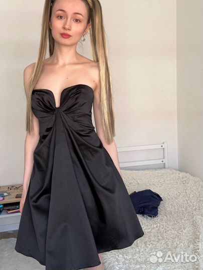 Платье женское черное коктейльное