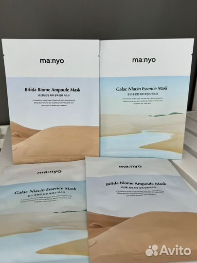 Маски с пробиотиками и с ниацинамидом Manyo