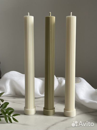 Свечи столовые из соевого воска